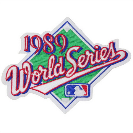 Men 1989 MLB World Series Logo Jersey Patch San Francisco Giants vs. Oakland Athletics Biaog