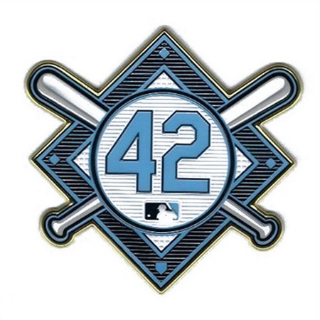 Women Jackie Robinson Day 42 MLB Jersey Sleeve Patch Rays Biaog