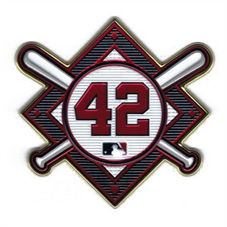 Women Jackie Robinson Day 42 MLB Jersey Sleeve Patch Braves Biaog