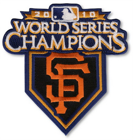 Men 2010 San Francisco Giants MLB World Series Champions Jersey Patch Biaog