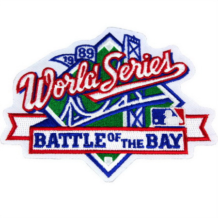 Women 1989 MLB World Series Logo Jersey Patch Battle of the Bay San Francisco Giants vs. Oakland Athletics Biaog