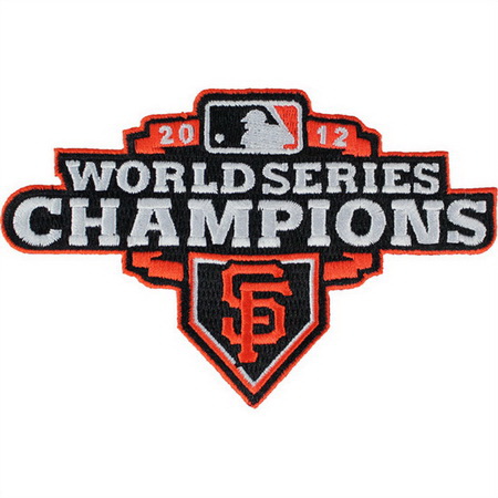 Youth 2012 San Francisco Giants MLB World Series Champions Jersey Sleeve Patch (Orange Border) Biaog