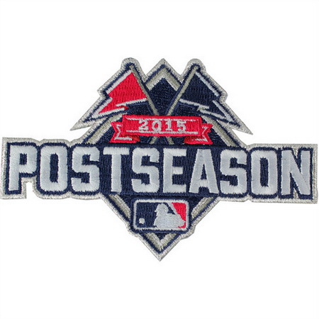Youth 2015 Official Major League Baseball Post Season Logo Jersey Sleeve Patch Biaog