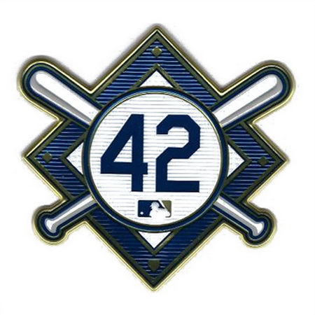 Women Jackie Robinson Day 42 MLB Jersey Sleeve Patch Royals Biaog