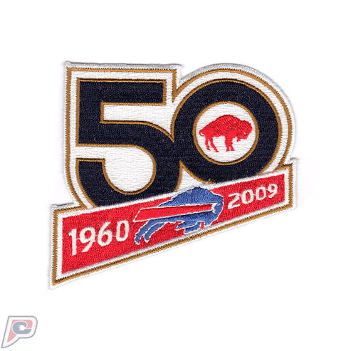 Buffalo Bills 50th Team Anniversary Jersey Patch (2009) Biaog