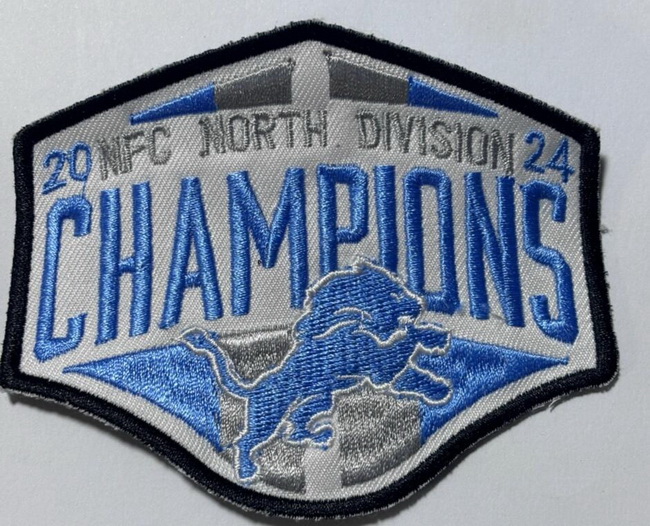 2024 NFC Lions NFL North DIVISION CHAMPIONS Patch Biaog