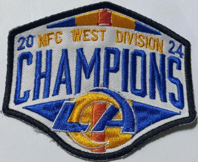 2024 NFC Rams NFC WEST DIVISION Champions Patch Biaog